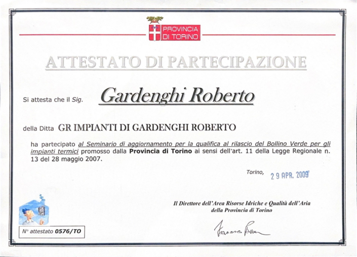 GR IMPIANTI-Attestato-Regione Piemonte